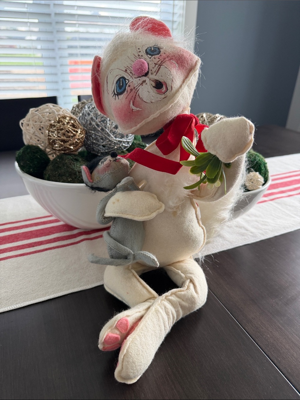 Vintage Annalee Holiday Cat & Mouse